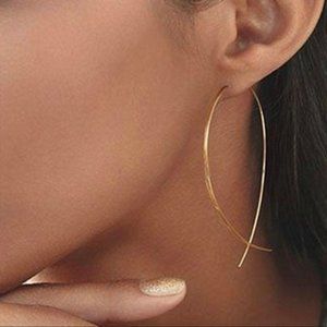 Beautiful, Unique Goldtone Minimalist Earrings